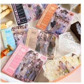 Journamm 30pcs/pack Kawaii Girl PET Stickers DIY Scrapbooking Decor Photo Album Creative Stationery Collage Materials Stickers