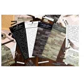 3pcs/pack Alphabt Stickers Creative Phrase Decor Stationery Collage Junk Journal DIY Scrapbooking Adhesive Stickers