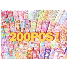 20-200PCS No-Repeated Kawaii Stickers for Kids Cute Set Pack DIY Material Decoration Sticker Laser Laptop Scrapbook Sticker