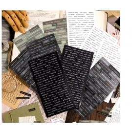 3pcs/pack Alphabt Stickers Creative Phrase Decor Stationery Collage Junk Journal DIY Scrapbooking Adhesive Stickers