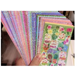 20-200PCS No-Repeated Kawaii Stickers for Kids Cute Set Pack DIY Material Decoration Sticker Laser Laptop Scrapbook Sticker