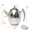 Stainless Steel Teapot Kitchen Home Large Capacity Teapot Kettle Coffee Pot Cold Kettle with Removable Mesh Filter Teaware