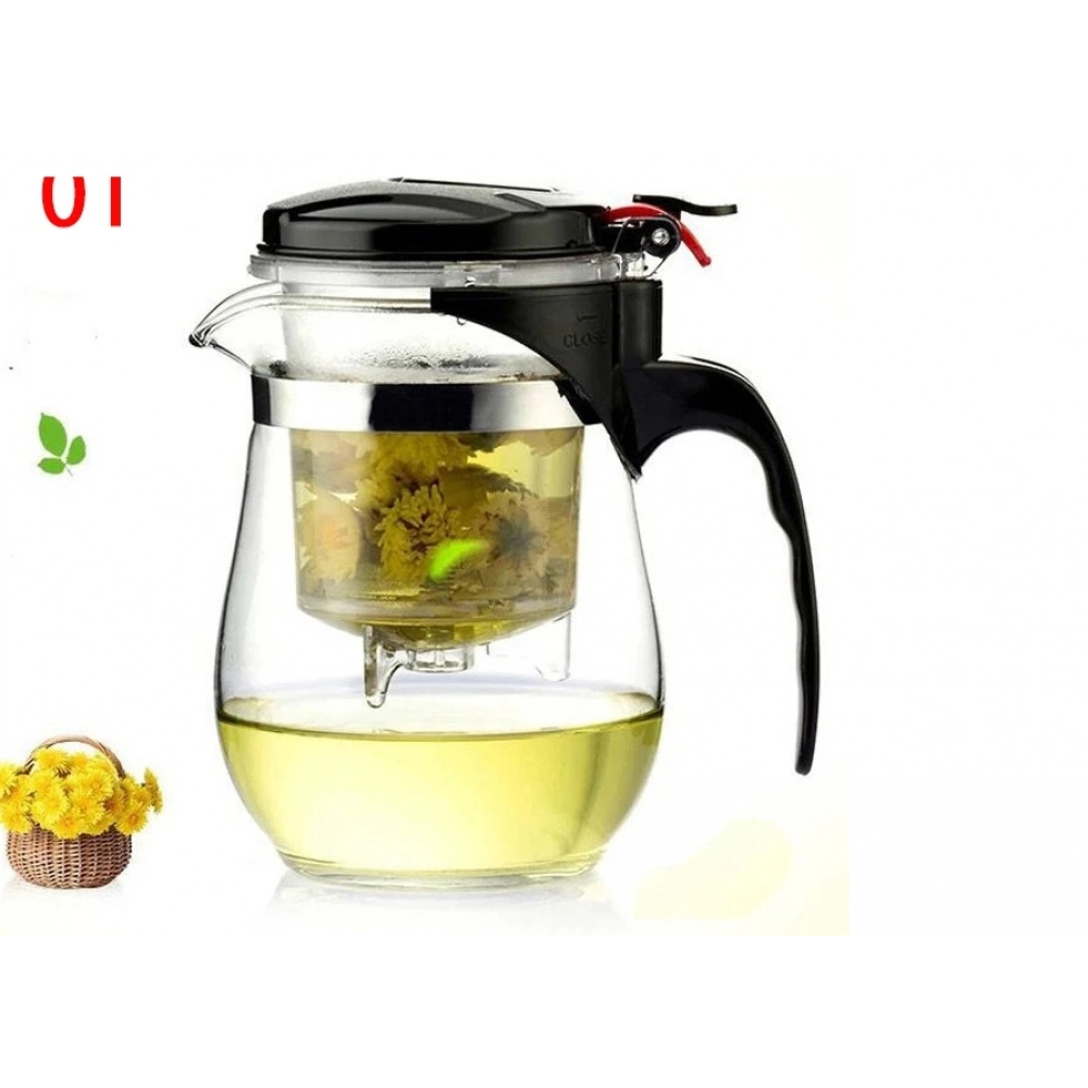 High quality Heat Resistant Glass Tea pot Chinese teaware kung fu Tea Set Puer Kettle Coffee Glass pot Convenient Office TeaPot