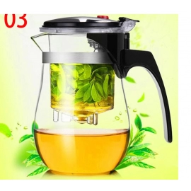 High quality Heat Resistant Glass Tea pot Chinese teaware kung fu Tea Set Puer Kettle Coffee Glass pot Convenient Office TeaPot