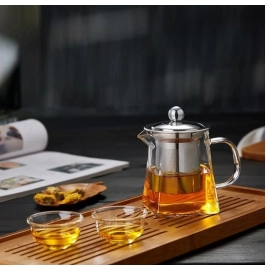 Glass Teapot with Infuser Tea Set Kettle Maker Infusers Jug Teaware Kitchen Dining Bar Home Tea Kit Glass Teapot Samovar