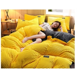3pcs duvet cover Winter Warm Bedding sets Double Q..