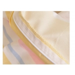 Queen Quilt Cover Sets Yellow Striped Duvet Cover with Pillowcase cobertor 2 plazas cama King Size dekbedovertrek 240x220 Cover