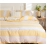 Queen Quilt Cover Sets Yellow Striped Duvet Cover with Pillowcase cobertor 2 plazas cama King Size dekbedovertrek 240x220 Cover